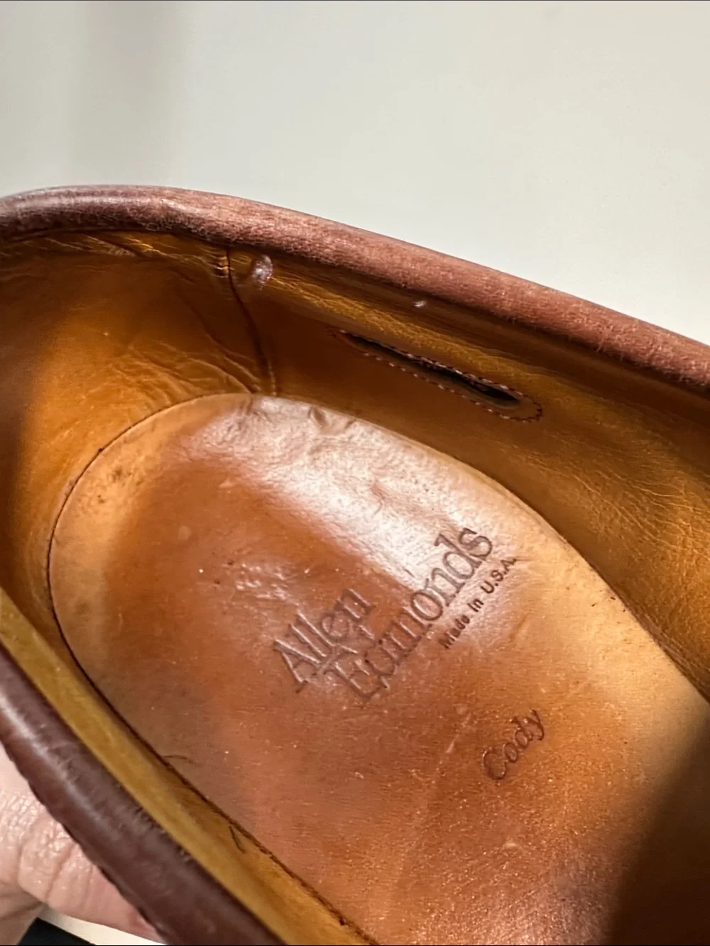Allen Edmonds Cody Tassel Men’s Brown Leather Casual Dress Shoes Size 9